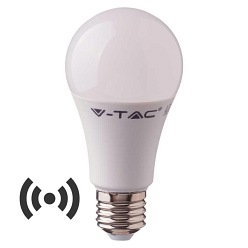 Żarówka LED V-TAC 9W E27 A60 Czujnik MV VT-2219 4000K 806lm