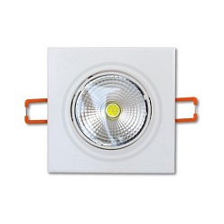 Oprawa DOWNLIGHT LED 5W doda COB kwadrat - biała dzienna 4000K