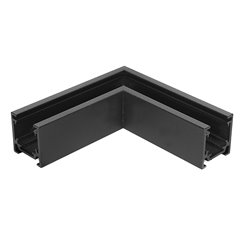 Łącznik kątowy czarny do szyn magnetycznych Mini natynk