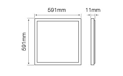 Panel LED line kwadrat ramka 40W 3200lm 2700K