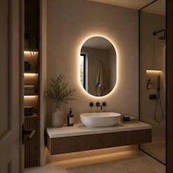 Lustro z podświetleniem LED 50x70cm Belissa 16W 3CCT