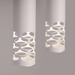 Lampa wisząca podwójna Liro 2xGU10 listwa biała