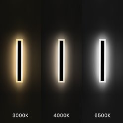 Lampa architektoniczna LED 20W 60cm Wow CCT czarna