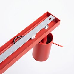Kinkiet listwa z reflektorami Ring 6xGU10 czerwony