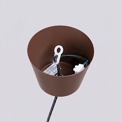 Lampa wisząca klasyczna Bilo 1xE27 brązowa