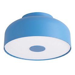 Lampa sufitowa okrągła Omiq 4xE27 błękitna