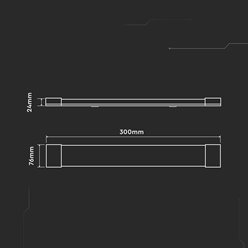 Lampa liniowa Slim LED CREE 10W 30cm 1000lm 3000K
