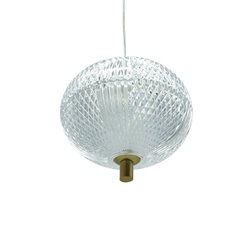 Lampa wisząca LED kula 15cm Amelia 15W - złota