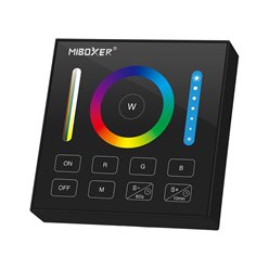 Sterownik ścienny Mi-Light B0 czarny RGB+CCT 2xAAA