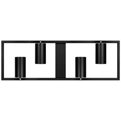 Żyrandol nowoczesny z reflektorami 4xGU10 Bueana czarny