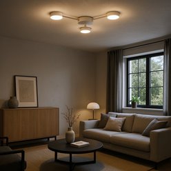 Lampa sufitowa trójramienna Moren 3xGX53 65cm biała