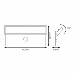Kinkiet zewnętrzny LED Valerion z czujnikiem 40W 5040lm 4000K