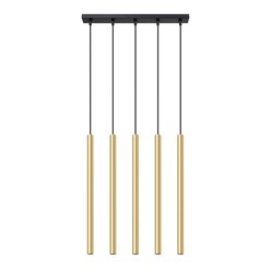Lampa wisząca tuby PASTELO 5xG9 złota - listwa