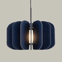Lampa wisząca filcowa Mula 45 cm 1xE27 granatowa