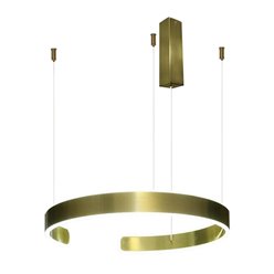 Lampa wisząca LED okrąg Elegance Złota 66W z pilotem