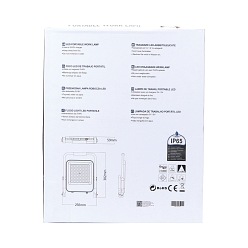 Halogen przenośny LED z akumulatorem 100W 6500K