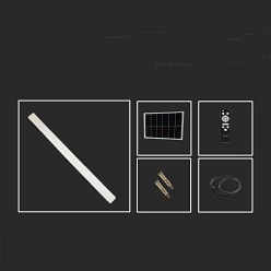 Lampa hermetyczna LED Solarna 120cm 18W 1000lm z pilotem - zmiana barwy