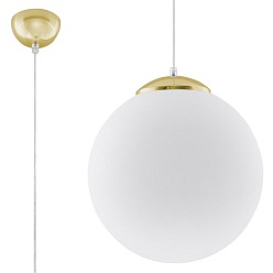 Lampa wisząca kula UGO 30 cm 1xE27 złota