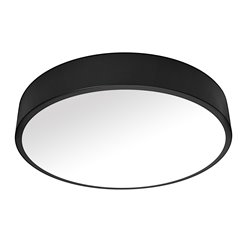 Panel LED okrągły czarny 30cm natynkowy 30W 2400lm 4000K