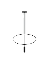 Lampa wisząca HOLAR 1 czarna