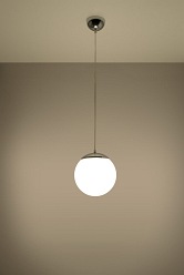 Lampa wisząca kula UGO 20cm 1xE27 CHROM