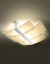 Nowoczesna lampa sufitowa CELIA biała 3xE27