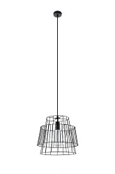 Lampa wisząca druciana GATE 1xE27 Loft czarna