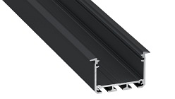 Profil LED wpuszczany Inso czarny - 1m