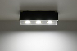 Lampa liniowa natynkowa NEMO 3x7W 4000K Czarna
