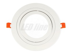 Oprawa halogenowa sufitowa AR111 marki LED line okrągła ruchoma - biały