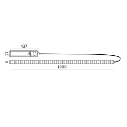 Taśma LED CORREA 2,4W 60cm z czujnikiem ruchu