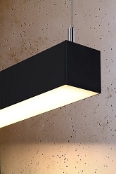 Lampa wisząca PINNE 150 czarna 3000K