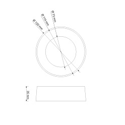 Panel LED 6W okrągły natynkowy marki ART biała ciepła barwa światła