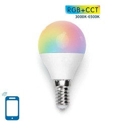 Żarówka LED SMART E14 G45 7W WI-FI RGB+CCT