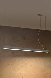 Lampa wisząca PINNE 117 szara 3000K