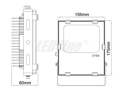 Halogen LED 20W 1700lm IP65 proffesional LED line biała dzienna