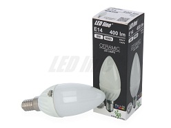 Żarówka E14 LED 5W 400lm typu świeczka LED line - biała ciepła