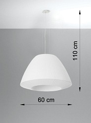 Nowoczesna lampa wisząca BELLA 60 3xE27 biała