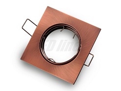 Oprawa  halogenowa marki LED line, kwadratowa, ruchoma, odlew-  antyk