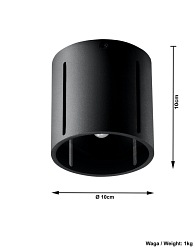 Halogen sufitowy z iluminacją INEZ 1xG9 Czarny