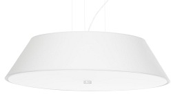 Lampa wisząca okrągła VEGA 60 cm 5xE27 biała