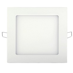 Panel LED 12W podtynkowy, kwadrat 170x170mm ULTRA SLIM - biała ciepła