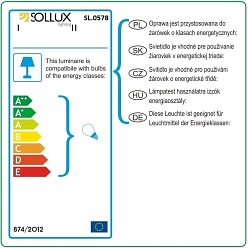 Lampa wisząca na kablu 1xE27 DIEGO żółta