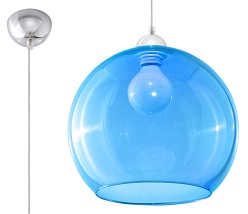 Lampa wisząca błękitna kula BALL 1xE27