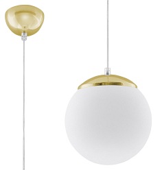 Lampa wisząca kula UGO 20 cm 1xE27 złota