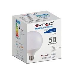 Żarówka LED V-TAC Samsung 18W E27 GLOBE G120 VT-288 6400K 2000lm 