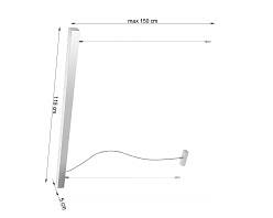 Lampa wisząca PINNE 117 szara 4000K