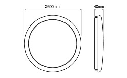 plafon led wodoodporny lunar