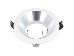 Oprawa sufitowa LED line aluminiowa okrągła biało-srebrna