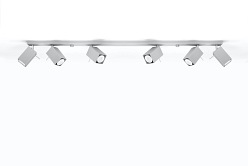 Listwa sufitowa reflektory MERIDA 6xGU10 Szara